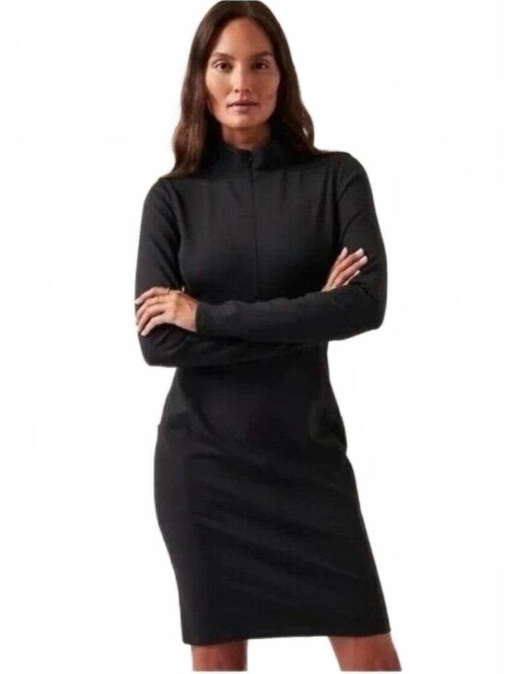 NWOT Athleta Delancey Dress in Black size M